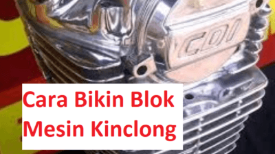 Cara Bikin Blok Mesin Motor Kinclong Pakai Pengkilap