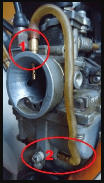 Carburetor Power Jet Modification with Hose