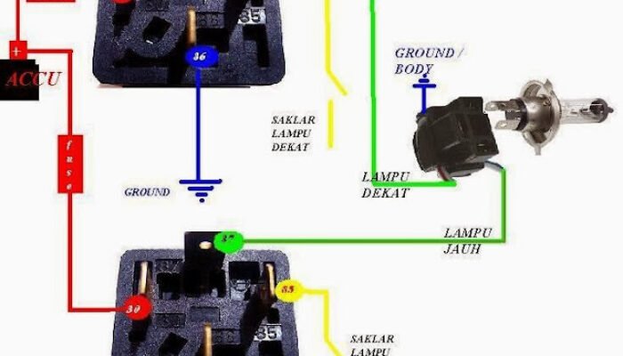 Cara Pasang Relay Lampu Mobil & Motor