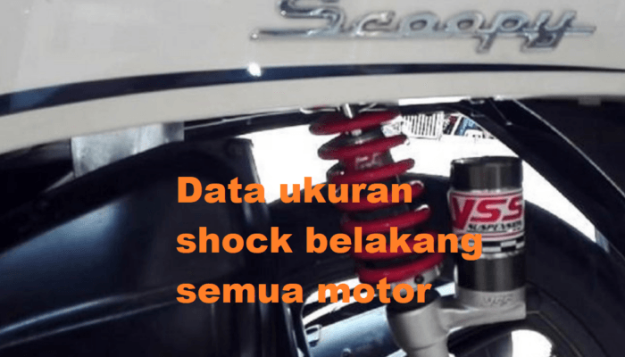Daftar Ukuran Shock Belakang Motor Honda Yamaha Suzuki Kawasaki