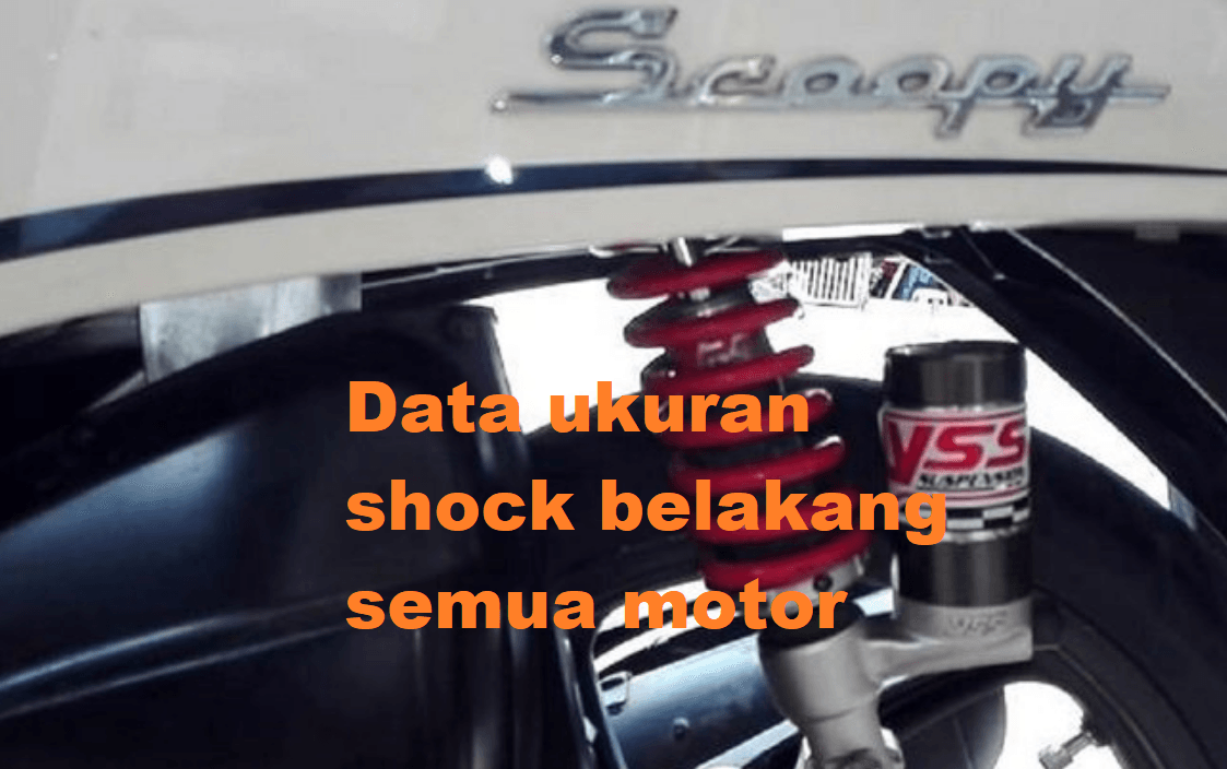 ukuran shock belakang motor