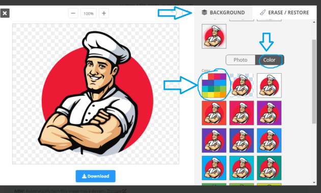 cara edit ganti warna background foto online 2
