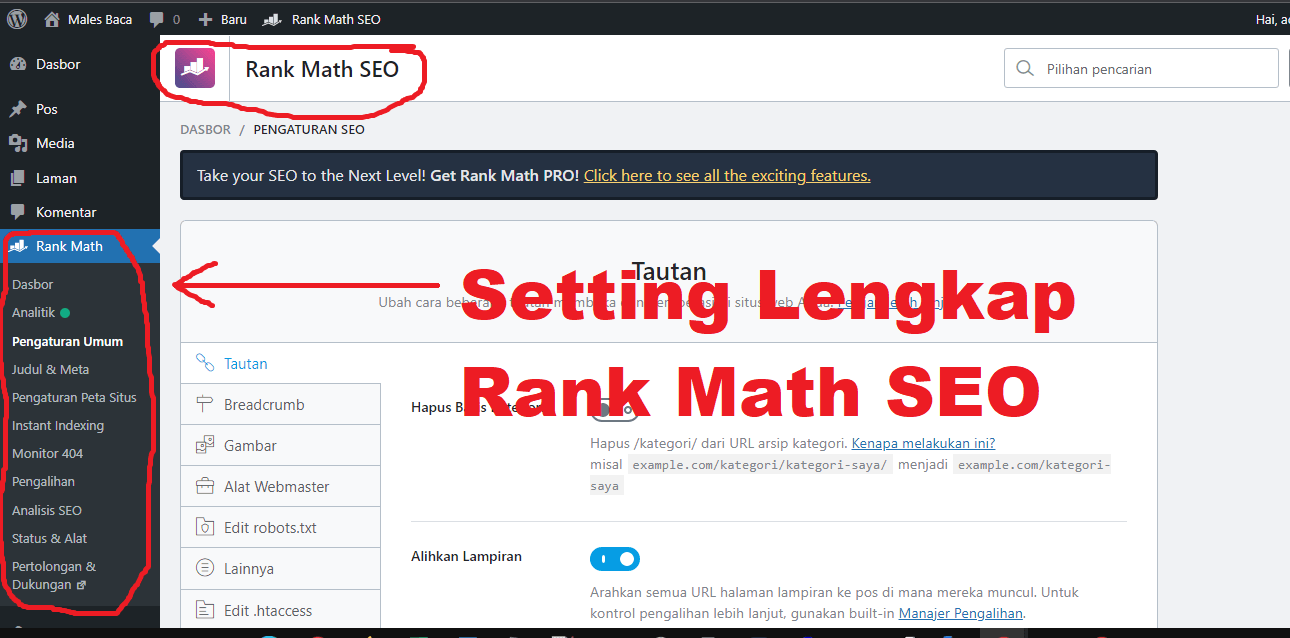 Cara Setting Rank Math Seo Plugin Wordpress Terbaru Free Download Import Setting