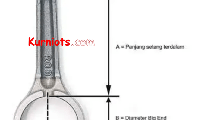Ukuran Panjang Stang Seher Motor Lengkap Dengan Pen & Big End